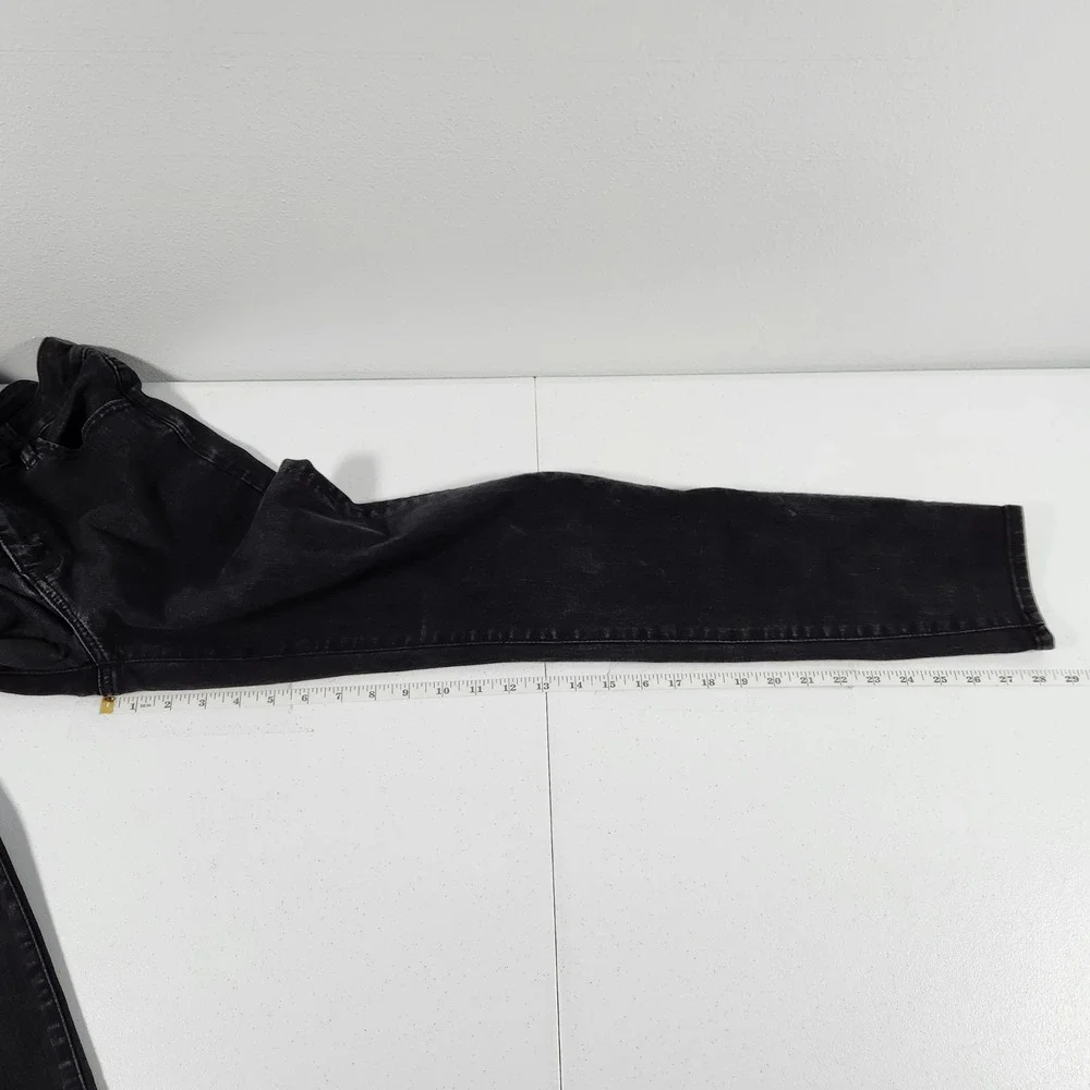 American Eagle Next Level Stretch High Rise Jegging Black Faded Jeans 10 Regular
